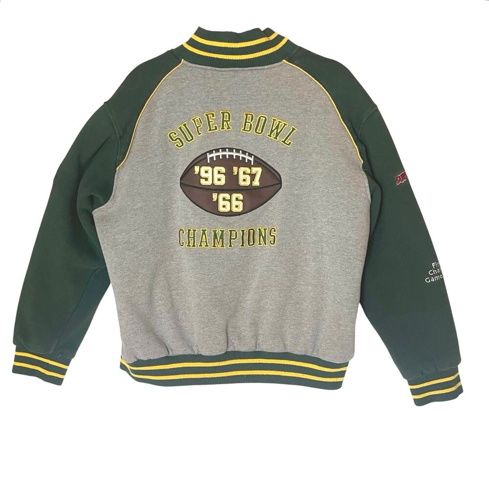 NFL Women’s Green Bay Packers Super Bowl Commemorative Varsity Fleece Jacket XL